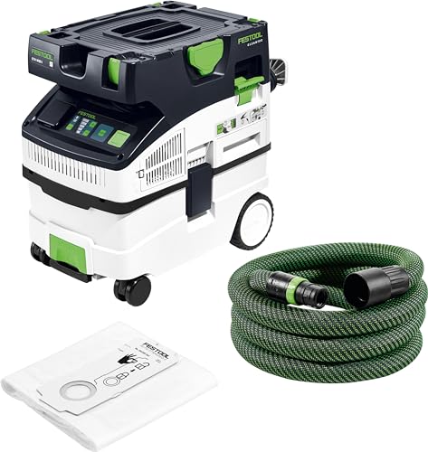 Festool Absaugmobil CTM MIDI I CLEANTEC (mit Hauptfilter, SELFCLEAN Filtersack, Saugschlauch glatt Ø 27/32 x 3,5 m) von Festool