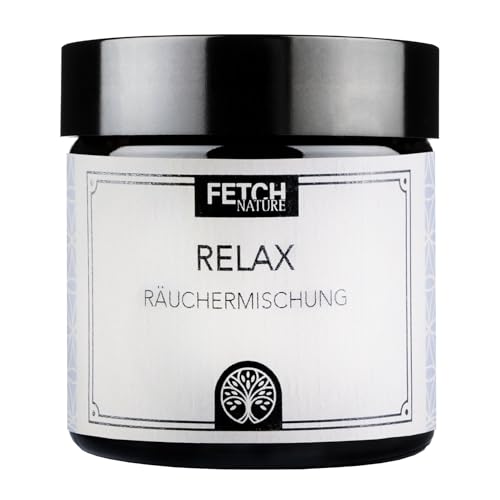 Relax Räuchermischung – mit Zedernholz, Lavendel, Sandelholz, Zitronenschale, Weihrauch & Wacholder – zur Entspannung & Abendruhe – 60ml Glastiegel – Fetch Nature Relax Räuchermischung – mit Zedernholz, Lavendel, Sandelholz, Zitronenschale, Weihrauch & Wacholder – zur Entspannung & Abendruhe – 60ml Glastiegel – Fetch Nature von FetchNature