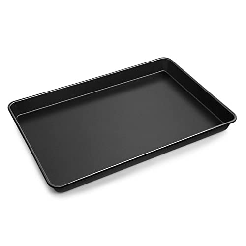 Fetcoi Antihaft Backform 60 x 40 x 3cm Rechteckige Schwarz Backblech Küchenzubehör Einfach zu Bedienen und Reinigen für Backen Zuhause Küche oder Restaurants von Fetcoi