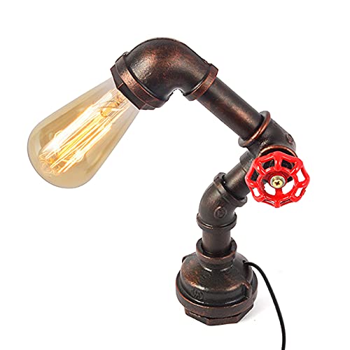 Fetcoi Vintage Schreibtischlampen, Retro Industrial Steampunk Nachtlicht E27 Tischlampefür Schlafzimmer Wohnzimmer Home Art Display Cafe Studio Antique Décor（18 * 25cm） von Fetcoi