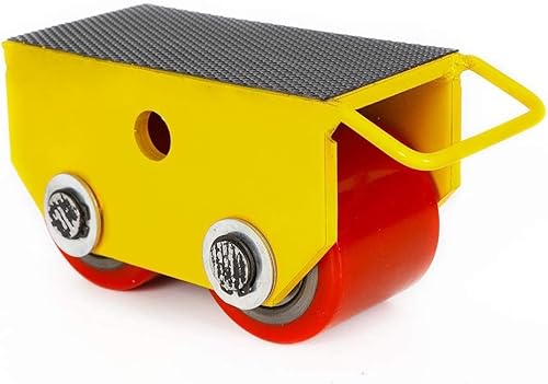 Heavy Duty Machinery Roller,Gelb Mover Cargo Trolley Dolly Skate 2.5T 5500 LB,Schwerlastfahrwerk Schwerlastrollen von Fetcoi