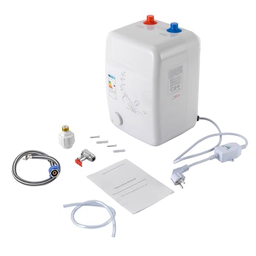 Fetcoi Warmwasserspeicher Boiler 8 Liter Warmwasserboiler Untertischgerät Kleinspeicher Elektrisch Druckfester Untertisch von Fetcoi