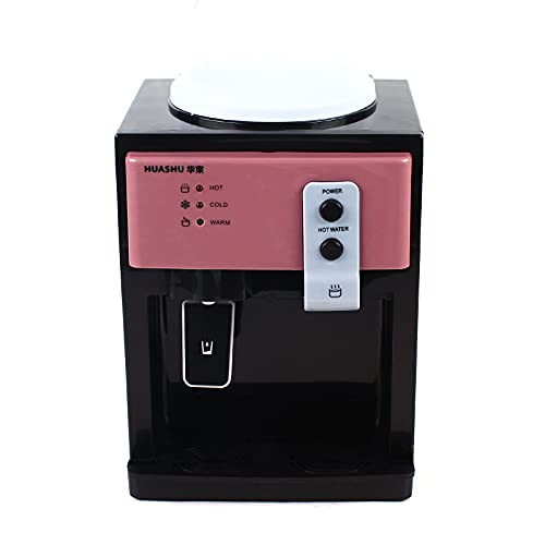 Wasserspender Büro Wasserkühler Trinkwasser Desktop Water Dispenser 550W Elektrische Heiße und Kalte Trinkmaschine für 3.5-18L Wasser in Eimer (Roségold) von Fetcoi