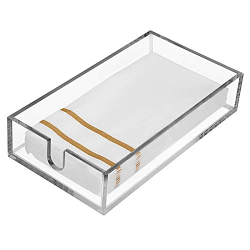 Acryl-Gästehandtuch-Serviettenhalter – Transparentes modernes Design – Acryl-Papierhandtuchhalter für Badezimmer, Küche, Acryl-Tablett, perfekt für Einweg-Papierhandtücher & Badezimmerzubehör Acryl-Gästehandtuch-Serviettenhalter – Transparentes modernes Design – Acryl-Papierhandtuchhalter für Badezimmer, Küche, Acryl-Tablett, perfekt für Einweg-Papierhandtücher & Badezimmerzubehör von Fete