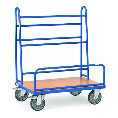 Fetra Transportgeräte mttpe4411 F 500 Wagen Transport für Panel, 600 kg Belastung, 200 mm Rollen Durchmesser, 1070 mm x 335 mm Plattform, 1070 mm Länge x 610 mm Breite x 1321 mm Höhe von Fetra