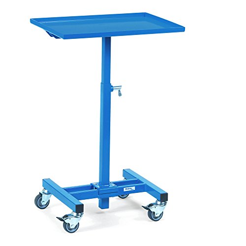 Fetra Transportgeräte mtybtpr Tintenroller mit einstellbarer Plattform, Plattform Plattform nicht neigbar, 150 kg Belastung, 605 mm x 405 mm Durchmesser, 75 mm Rollen von Fetra