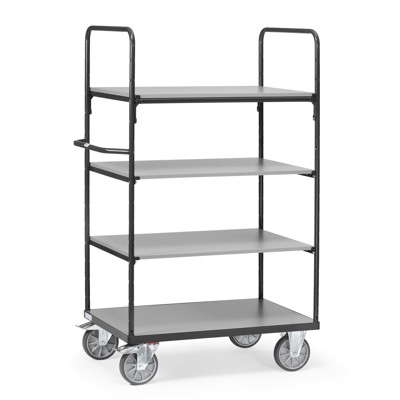 Etagenwagen 8302 grau 4 Böden 1000 x 700mm, 600kg von Fetra