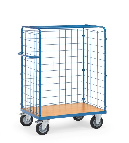 Fetra Transportgeräte mttgd4831 F 501 Wagen Transport mit Mesh, ohne Türen, 200 mm Rollen Durchmesser, 1200 mm x 800 mm Plattform von Fetra