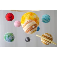 Sonnensystem Baby Mobile Montessori Geschenk Hängende Planeten von Fetroll