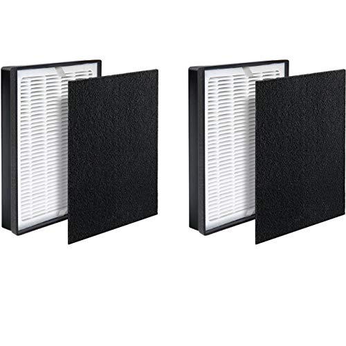 Fette Filter - Premium Luftreiniger Ersatzfilter-Set, kompatibel mit Levoit LV-H126 Luftreiniger (2 Hepa 2 Carbon) von Fette Filter