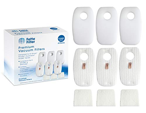 Fette Filter - XFFH380 & XPSTFH380 Staubsaugerfilter-Set, kompatibel mit ausgewählten Shark Rocket Staubsaugern HV380 HV380C HV380W HV381 HV381C HV382 HV382BRN HV383 HV384QBL HV384QP HV384QR XFFH38 0 Fette Filter - XFFH380 & XPSTFH380 Staubsaugerfilter-Set, kompatibel mit ausgewählten Shark Rocket Staubsaugern HV380 HV380C HV380W HV381 HV381C HV382 HV382BRN HV383 HV384QBL HV384QP HV384QR XFFH38 0 von Fette Filter