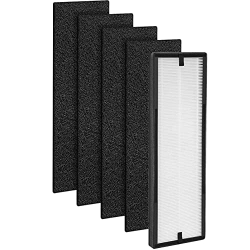 H13 Hepa & Aktivkohle Ersatzfilter-Set kompatibel mit Eureka NEA120 Luftreiniger und Toshiba Luftreiniger CAF-W36USW Teilenummer NEA-F1 NEA-C1 1True Hepa & 4 Vorfilter H13 Hepa & Aktivkohle Ersatzfilter-Set kompatibel mit Eureka NEA120 Luftreiniger und Toshiba Luftreiniger CAF-W36USW Teilenummer NEA-F1 NEA-C1 1True Hepa & 4 Vorfilter von Fette Filter