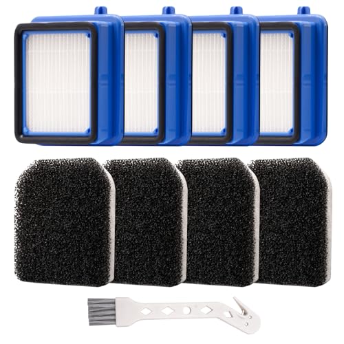 Fettwal 4 Stück Filter Zubehör für AEG QX6 QX7 QX8-2 ASKW1 Staubsauger, Staubsauger Filter Set für AEG ASKW1, Staubsauger Ersatzfilter mit 4 Vormotorfilter&4 Hygienefilter Waschbar, 1 Reinigungsbürste Fettwal 4 Stück Filter Zubehör für AEG QX6 QX7 QX8-2 ASKW1 Staubsauger, Staubsauger Filter Set für AEG ASKW1, Staubsauger Ersatzfilter mit 4 Vormotorfilter&4 Hygienefilter Waschbar, 1 Reinigungsbürste von Fettwal