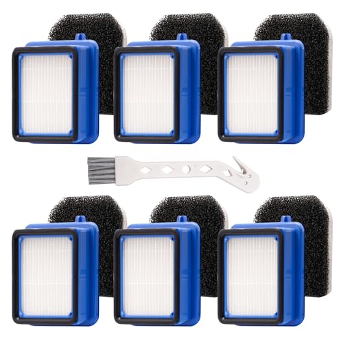 Fettwal 6 Stück Filter Zubehör für AEG QX6 QX7 QX8-2 ASKW1 Staubsauger, Staubsauger Filter Set für AEG ASKW1, Staubsauger Ersatzfilter mit 6 Vormotorfilter&6 Hygienefilter Waschbar, 1 Reinigungsbürste Fettwal 6 Stück Filter Zubehör für AEG QX6 QX7 QX8-2 ASKW1 Staubsauger, Staubsauger Filter Set für AEG ASKW1, Staubsauger Ersatzfilter mit 6 Vormotorfilter&6 Hygienefilter Waschbar, 1 Reinigungsbürste von Fettwal