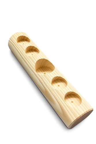 Feucht Mode Schnapsständer aus Holz – handgefertigt in Österreich – Halter für 1 Flasche & 4 Gläser – rustikales Design von Feucht Mode