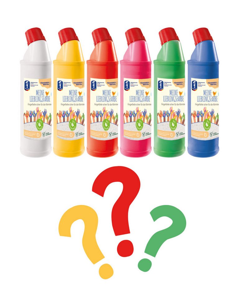 Feuchtmann Fingerfarbe MEINE LIEBLINGSFARBE Edu Bottle 900g, cremige Fingerfarbe Einzelflasche sichere Naturfarbe auf Wasserbasis von Feuchtmann