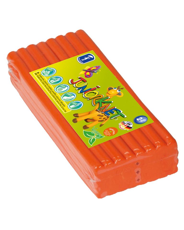 Feuchtmann Modelliermasse JUNiORKNET Jumbo-Pack 500g - Orange (1-tlg), vegane und glutenfreie Kinderknete nicht trocknend von Feuchtmann