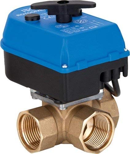Rotodivert 3-Wege Umschaltventil EMV 110 F3L mit Antribe für Heizung Heizungsanlagen Auswahl-Rotodivert 9004570-DN15 von Feuer-Anker