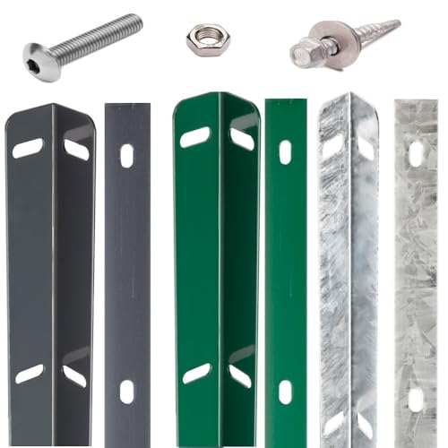 Maxhome24 | Zaunanschlussleiste | Universal | Doppelstabmattenzaun | Zaun | Verbinder | 83 cm-Moosgrün Maxhome24 | Zaunanschlussleiste | Universal | Doppelstabmattenzaun | Zaun | Verbinder | 83 cm-Moosgrün von Feuer-Zaun