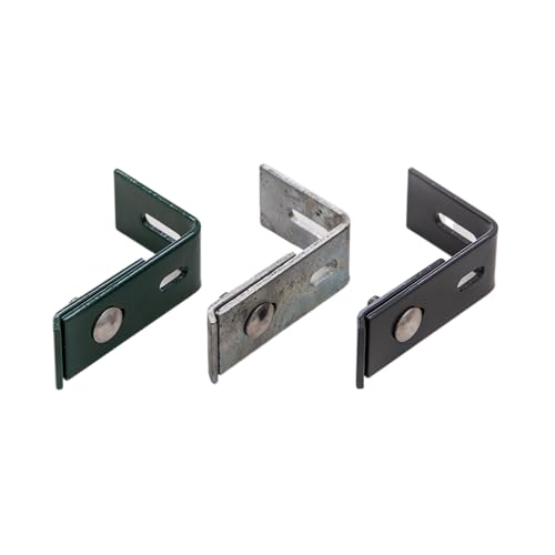 Wandanschlusswinkel Set 4X | Anthrazit | Mattenverbinder | Zaun | Doppelstabmattenzaun | Winkel Zink Wandanschlusswinkel Set 4X | Anthrazit | Mattenverbinder | Zaun | Doppelstabmattenzaun | Winkel Zink von Feuer-Zaun