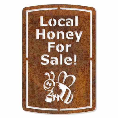 Feuerfest 123 Deko-Schild Local Honey I 30x20 cm I Stilvolles Gartenschild zum Aufhängen I Hochwertige Edelrost-Gartendeko aus Cortenstahl I Robustes Garten-Schild aus präziser Handarbeit Feuerfest 123 Deko-Schild Local Honey I 30x20 cm I Stilvolles Gartenschild zum Aufhängen I Hochwertige Edelrost-Gartendeko aus Cortenstahl I Robustes Garten-Schild aus präziser Handarbeit von Feuerfest 123 GmbH
