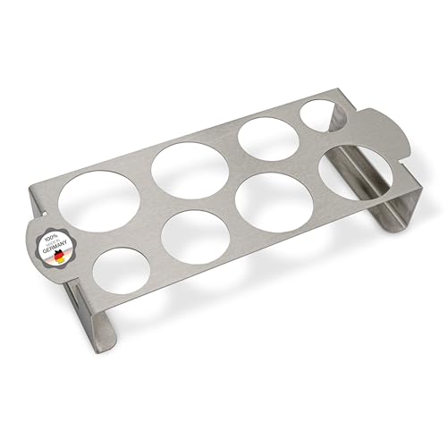 Feuerfest 123 GmbH Tomaten & Paprika Halter Grill Edelstahl - Für alle Kohle- und Gasgrills geeignet, Perfekter Halt ohne Anbrennen - Halter Gemüse robust, unempfindlich (Universalgröße). von Feuerfest 123 GmbH