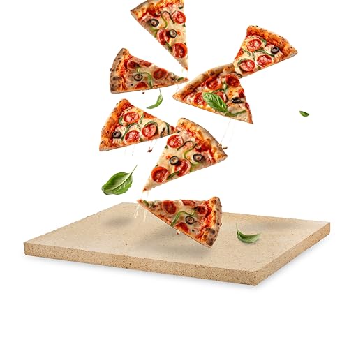 Feuerfest 123 Pizzastein eckig I 40x30x2cm I Lebensmittelechter Backstein aus Schamotte I Hochwertiger Pizza-Stein für Grill & Backofen I Ideal für Pizza, Brot & Flammkuchen Feuerfest 123 Pizzastein eckig I 40x30x2cm I Lebensmittelechter Backstein aus Schamotte I Hochwertiger Pizza-Stein für Grill & Backofen I Ideal für Pizza, Brot & Flammkuchen von Feuerfest 123 GmbH