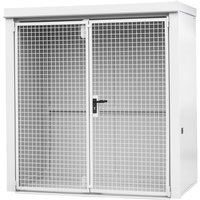 Bauer® Gasflaschen-Container GFC-B, feuerbeständig, für max. 28 Flaschen, grauweiß von Bauer®