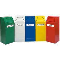 stumpf® Wertstoffsammler, 65 Liter, selbstschließend, selbstlöschend, rot von stumpf®