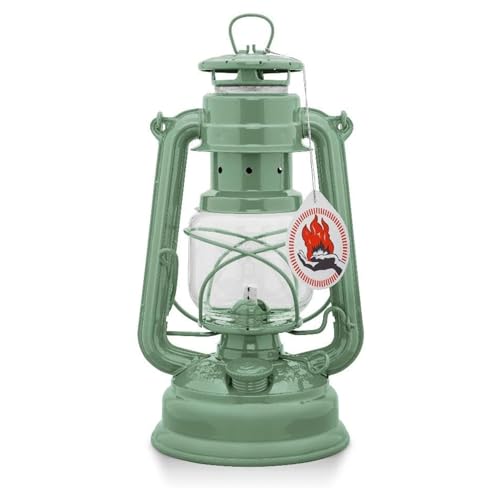 Feuerhand Sturmlaterne Baby Special 276 Salbeigrün- Für Garten, Camping & Balkon - traditionelle Petroleumlampe - Mit 20 Stunden Leuchtdauer - Made in Germany von Feuerhand