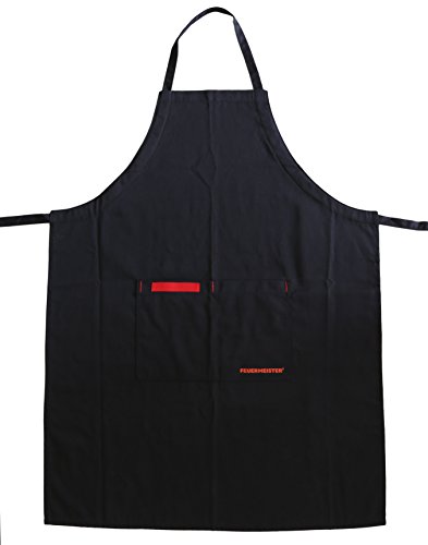 Feuermeister Grillschürze mit 2 Taschen in der Farbe Schwarz, aus Baumwolle und Polyester, 1210FM0001 von Feuermeister