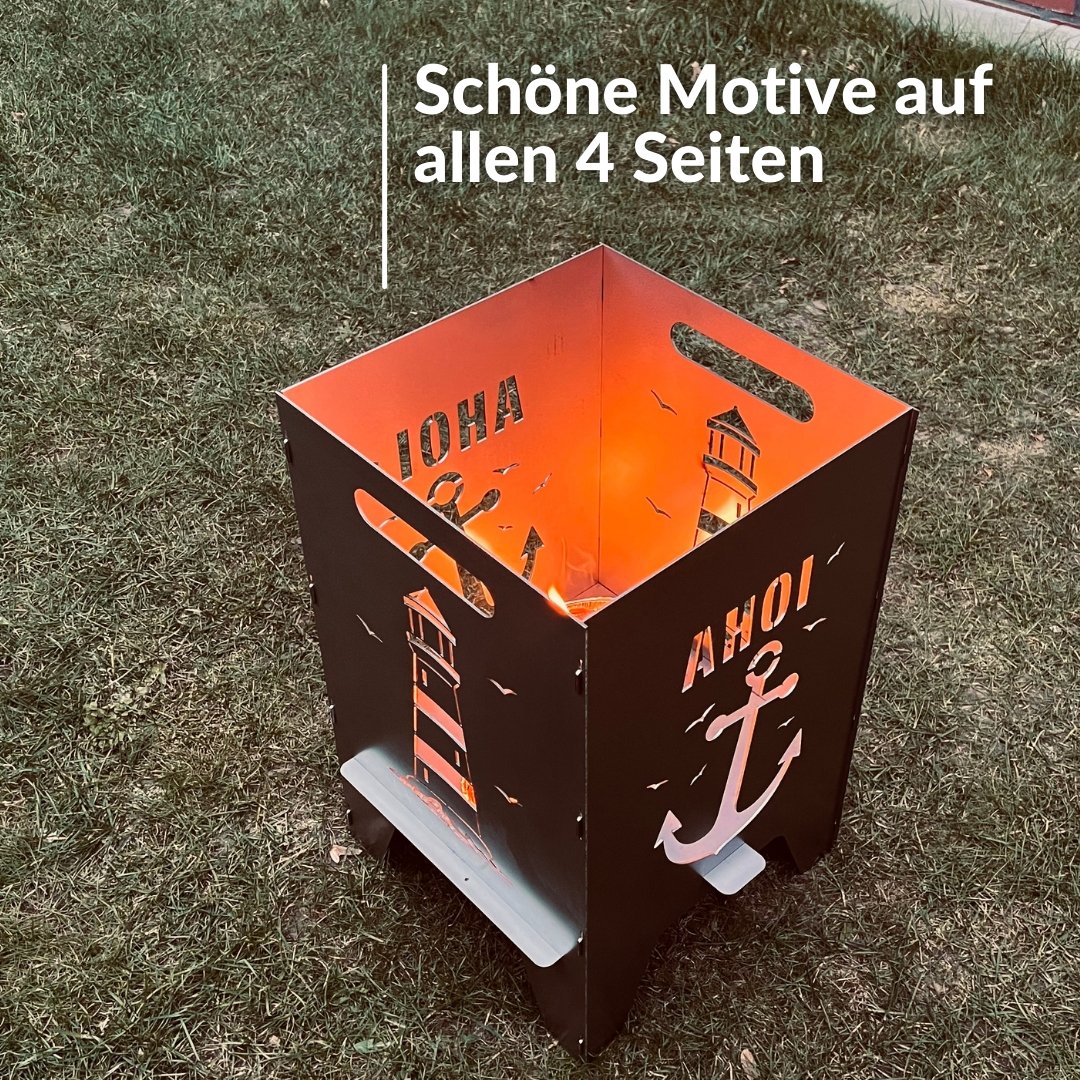50cm Feuertonne "AHOI" von Feuertonnen Bertling