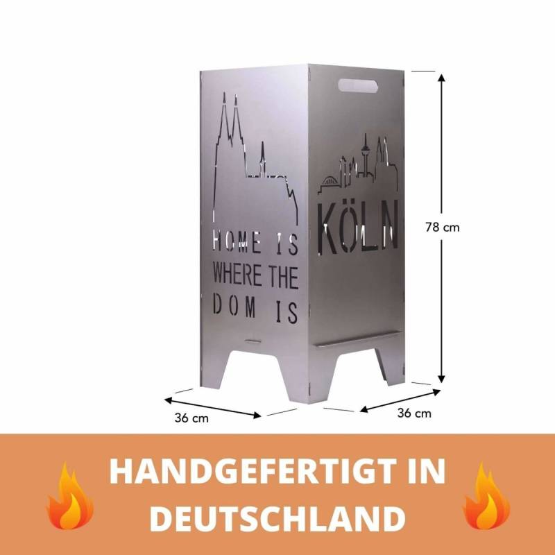 78cm Feuertonne "Köln" von Feuertonnen Bertling