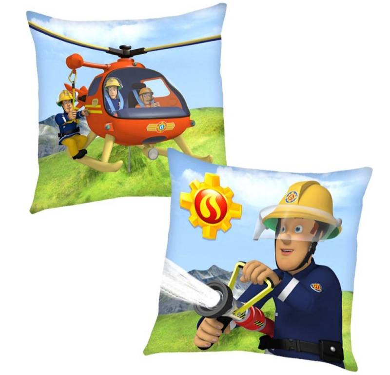 Feuerwehrmann Sam Dekokissen Helikopter Kinder Deko-Kissen 40 x 40 cm Feuerwehrmann Sam von Feuerwehrmann Sam