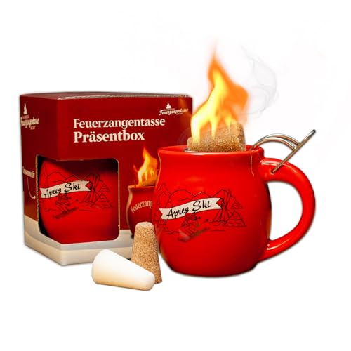 Feuerzangentasse 1er-Set, Rot/Après-Ski - für Feuerzangenbowle von Feuerzangentasse