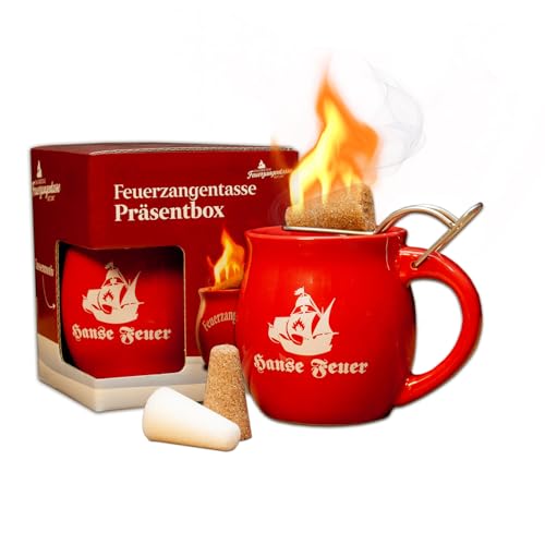 Feuerzangentasse 1er-Set, Rot/Hanse Feuer - für Feuerzangenbowle von Feuerzangentasse