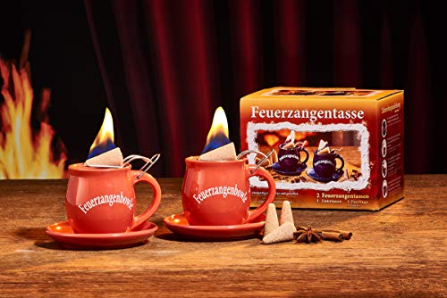 Feuerzangentasse 2er-Set, Terracotta - für Feuerzangenbowle von Feuerzangentasse