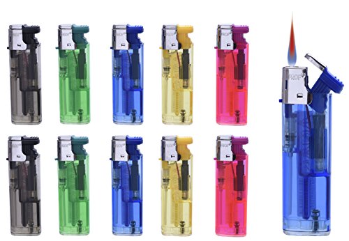 10 x Sturmfeuerzeug +1x (Konsumany® Stab- Stumfeuerzeug 12,5 cm Lang) von Feuerzeuge