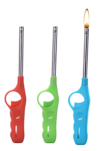 3 Stück Feuerzeug Stabfeuerzeug Gas 27 cm Lang +1x (Konsumany® Stab- Stumfeuerzeug 12,5 cm Lang) von Feuerzeuge