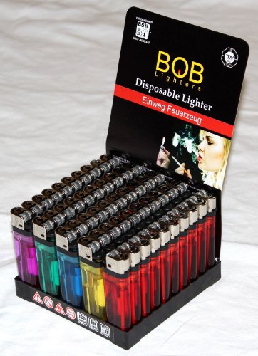 BOB 500x Einwegfeuerzeuge (= 10x50er-Packung) aus dem Hause von Campingman von Feuerzeuge