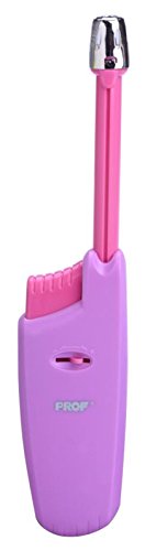Feuerzeuge 1x ALLUME Tout Kingfish TRENDY Colore PIEZO - Stabfeuerzeug 17,5 cm lang (herausziehbar) 5 Gasfeuerzeug (1x Rosa + 1x (Konsumany® Stab- Stumfeuerzeug 12,5 cm Lang) von Feuerzeuge