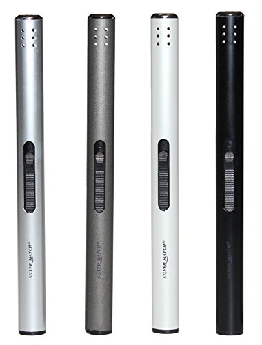 4 Stück, Stabfeuerzeug Feuerzeug Gas Feuerzeuge aus Aluminium 17 cm lang +1x (Konsumany® Stab- Stumfeuerzeug 12,5 cm Lang) von Feuerzeuge