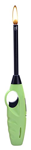 Stabfeuerzeug Piezoflamme Gasfeuerzeug 26,5 cm Lang (1 STK.(Grün) +1x (Konsumany® Stab- Stumfeuerzeug 12,5 cm Lang)) von Feuerzeuge