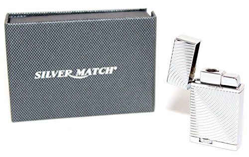 Sturmfeuerzeug Feuerzeug Robust aus Metall mit Geschenkbox Silber von Feuerzeuge