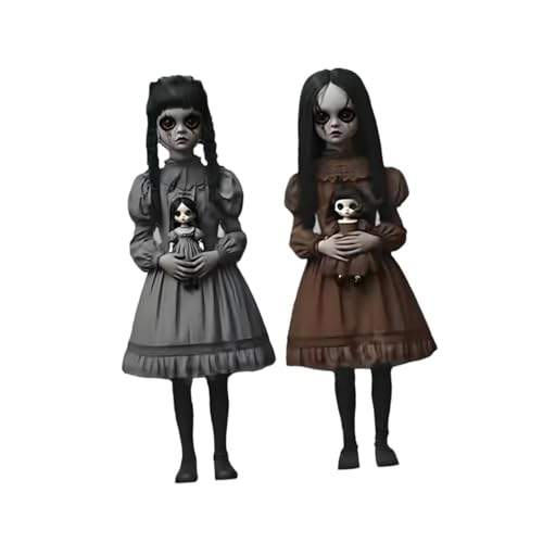 FewNvWa 2 Stück Halloween Gartenschilder Gartenstecker Rasen Schilder Hofdekoration Außendekoration Aus Wetterfestem PVC mit Gruseligem Entwurf für Den Garte, Zombie-mädchen FewNvWa 2 Stück Halloween Gartenschilder Gartenstecker Rasen Schilder Hofdekoration Außendekoration Aus Wetterfestem PVC mit Gruseligem Entwurf für Den Garte, Zombie-mädchen von FewNvWa