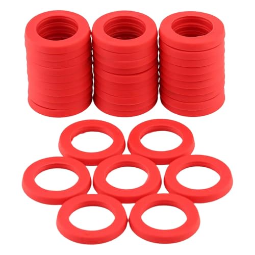 FewNvWa 40 Stück Garten Schlauchdichtung Unterlegscheiben Gummi Dichtungen O Flexibel Strapazierfähig für Düsen für Gemüsebeet Balkonpflanzen von FewNvWa