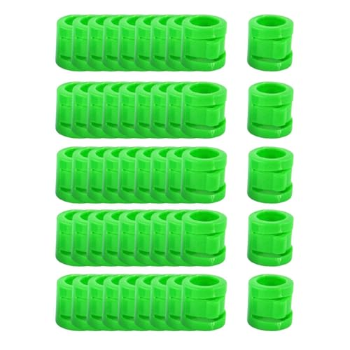 FewNvWa 50 Stück 9 Mm Fußringe für Vogelidentifikation mit Druckknopfverschluss Und Leichtem Design, GrÜn FewNvWa 50 Stück 9 Mm Fußringe für Vogelidentifikation mit Druckknopfverschluss Und Leichtem Design, GrÜn von FewNvWa