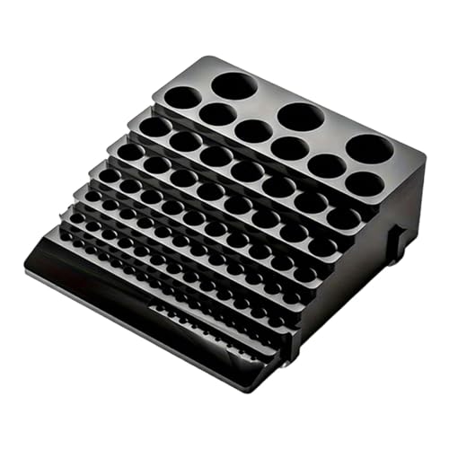 FewNvWa 85 Löcher Sechskant Bithalter, Router Bits Aufbewahrungsbehälter Displaybox Schraubendreher von FewNvWa
