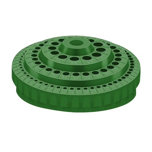 FewNvWa Bohrer Organizer Bohrersortiment Kasten Werkzeugdrehständer Halter Platte Und Aufbewahrungsbehälter Aus PP für Die Übersichtliche Lagerung, GrÜn FewNvWa Bohrer Organizer Bohrersortiment Kasten Werkzeugdrehständer Halter Platte Und Aufbewahrungsbehälter Aus PP für Die Übersichtliche Lagerung, GrÜn von FewNvWa