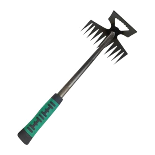 FewNvWa Ergonomischer Handgriff-Rechen zur Entfernung von im Gartenbereich, Grüner Griff FewNvWa Ergonomischer Handgriff-Rechen zur Entfernung von im Gartenbereich, Grüner Griff von FewNvWa